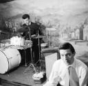 Nigel Henderson, ‘Photograph of Jack Parnell and a musician performing on drums’ [c.1949–c.1956]