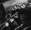 Nigel Henderson, ‘Photograph showing a jazz band performing on stage’ [c.1949–c.1956]