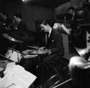 Nigel Henderson, ‘Photograph of Jack Parnell performing on drums with a band’ [c.1949–c.1956]