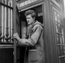 Nigel Henderson, ‘Photograph of Douglas Newton in a telephone box’ [c.1949–c.1956]