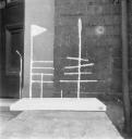 Nigel Henderson, ‘Photograph showing sculpture, possibly by Victor Pasmore’ [June 1951]