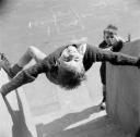 Nigel Henderson, ‘Photograph of unidentified boy, possibly Jimmie Deachey on Chisenhale Road’ [c.1949–c.1956]