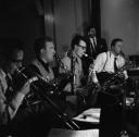Nigel Henderson, ‘Photograph showing jazz musicians including Pete King, Derek Humble and Benny Green’ [c.1949–c.1956]