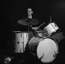 Nigel Henderson, ‘Photograph of Tony Crombie performing on drums’ [c.1949–c.1956]