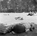 Nigel Henderson, ‘Photograph showing people sunbathing in a public park’ [c.1949–c.1956]