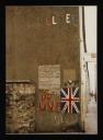 Conrad Atkinson, ‘Colour photograph, mounted on board, of the words ‘Ulster’, ‘Up UVF’, and a Union Jack painted on a wall’ [c.1975]
