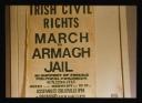 Conrad Atkinson, ‘Colour photograph of a poster promoting a march to Armagh Jail, Northern Ireland, in support of female political prisoners’ [c.1974–5]