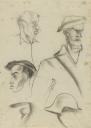 Felicia Browne, ‘Sketch of several men’s faces’ [c.1936]