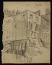Felicia Browne, ‘Sketch of a building on the corner of a street ’ [c.May 1929]