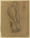 Felicia Browne, ‘Sketch of a woman in a headscarf with her hand in her pocket’ [c.1932]