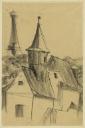 Felicia Browne, ‘Sketch of a building in Prague, possibly a church ’ [c.1935]