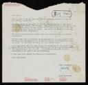 Stuart Brisley, ‘Letter from Jasia Reichardt to Stuart Brisley’ 1969