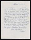 Mathilde Beckmann, recipient: Marie-Louise Von Motesiczky, ‘Letter from Mathilde Beckmann’ 27 December 1950