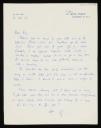 Godfrey Samuel, recipient: Marie-Louise Von Motesiczky, ‘Letter from Godfrey Samuel ’ 28 September 1969