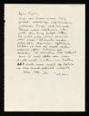 Karl Tratt, recipient: Marie-Louise Von Motesiczky, ‘Letter from Karl Tratt’ [1933]