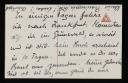 Christoph Bernoulli, recipient: Marie-Louise Von Motesiczky, ‘Postcard from Christoph Bernoulli, Basel’ [23 February 1925]
