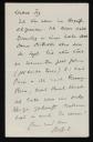 Christoph Bernoulli, recipient: Marie-Louise Von Motesiczky, ‘Letter from Christoph Bernoulli, Basel’ [19 September 1925]
