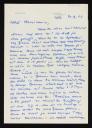 Mary Durasová, ‘Letter from Mary Durasová, Hamburg’ 30 September 1968