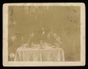 Unknown Photographer, ‘Mounted photograph of Ernst, Adolf, Richard and Robert von Lieben, and Henriette von Motesiczky at dinner table’ [c.1895]