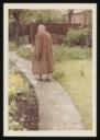 Marie-Louise Von Motesiczky, ‘Photograph of Henriette von Motesiczky walking down a garden path’ [c.1970s]
