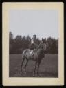 Unknown Photographer, ‘Mounted photograph of Henriette von Motesiczky riding a horse ’ [c.1900s]