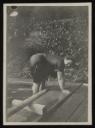 Unknown Photographer, ‘Photograph of Henriette von Motesiczky standing in a pool bent over the corner of it’ [c.1910s]