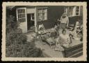 Unknown Photographer, ‘Photograph of Karl von Motesiczky with Hansi Ellner and Helmith Reiner sitting outside ’ [c.1930s]