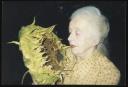 Unknown Photographer, ‘Photograph of Marie-Louise von Motesiczky with a sunflower ’ [c.1990s]