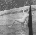 Unknown Photographer, ‘Photograph negative of Marie-Louise von Motesiczky cavorting nude in a swimming pool ’ [c.1920s – 1930s]