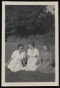 Unknown Photographer, ‘Photograph of Marie-Louise von Motesiczky and two unidentified women seated in a field ’ [c.1930s–1940s]
