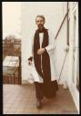 Marie-Louise Von Motesiczky, ‘Photograph of Victor de Waal walking towards the camera wearing a cassock, surplice and stole’ June 1977–January 1978