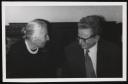 Unknown Photographer, ‘Photograph of Elias Canetti and an unidentified woman talking ’ June 1971