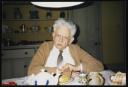 Marie-Louise Von Motesiczky, ‘Photograph of Elias Canetti sitting in Marie-Louise von Motesiczky’s kitchen’ [c.1983]
