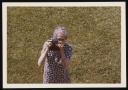 Unknown Photographer, ‘Photograph of Käthe von Porada looking through a camera ’ August 1973 