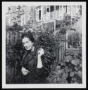 Marie-Louise Von Motesiczky, ‘Photograph of Suzanne van Thijn, standing in front of the greenhouse at Marie-Louise von Motesiczky’s home in Chesterford Gardens’ 24 September 1966