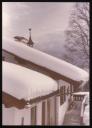 Marie-Louise Von Motesiczky, ‘Photograph of snow covered roof of a large house, Switzerland’ April 1981