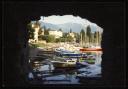Marie-Louise Von Motesiczky, ‘Photograph looking through a cave at small boats in a harbour in Davos, Switzerland’ August 1989