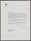 Dag Hammarskjöld, recipient: Dame Barbara Hepworth, ‘Letter sent by Dag Hammarskjöld to Barbara Hepworth regarding one of her works’ 25 December 1956