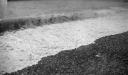 Paul Nash, ‘Black and white negative, wave breaking on Chesil Beach, Dorset’ 1935