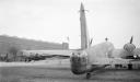 Paul Nash, ‘Black and white negative, Vickers Wellington bomber in front of hangar [Cowley?]’ 1940