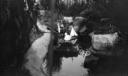 Paul Nash, ‘Black and white negative, pond, backgarden, New House, Rye’ [c.1931–3]