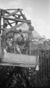 Paul Nash, ‘Black and white negative, caged budgerigars in garden Eldon Road’ [c.1936–7]
