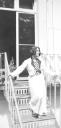 Paul Nash, ‘Black and white negative, Margaret Nash on the verandah, Eldon Road’ [c.1936–9]