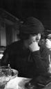 Paul Nash, ‘Black and white negative, Margaret Nash in a café, south of France’ [c.1933–4]