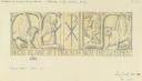 Alan L. Durst, ‘Design for relief carving over chapel door, London College of Divinity’ December 1956