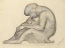Alan L. Durst, ‘Sketch ‘Pig-tailed monkeys’’ 1933