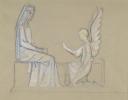 Alan L. Durst, ‘Sketch for terracotta model depicting the Annunciation’ [1939]