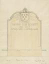 Alan L. Durst, ‘Design for memorial headstone for Thomas Izod Bennett, Winchfield’ April 1947