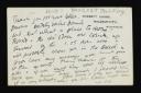 Duncan Grant, recipient: Vanessa Bell, ‘Postcard from D.G. [Duncan Grant] to Vanessa Bell’ [2 June 1916]