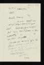 Duncan Grant, recipient: Vanessa Bell, ‘Letter from Bear [Duncan Grant] to Vanessa Bell [possibly in London]’ [1918]